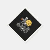Serviette En Papier Halloween Skeleton équitation Camion Anniversaire (Coin)