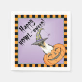 Serviette En Papier Halloween Smooth Collie (Devant)