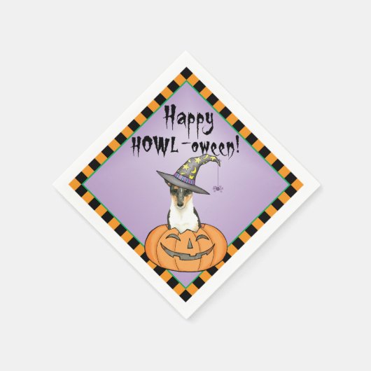 Serviette En Papier Halloween Smooth Collie (Coin)