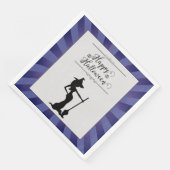 Serviette En Papier Halloween sorcière violette Starburst (Coin)