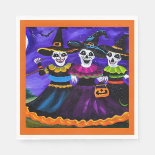 Serviette En Papier Halloween - Sorcières 2
