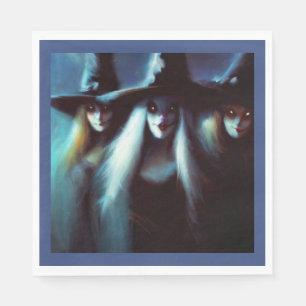 Serviette En Papier Halloween - Sorcières 4