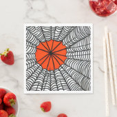 Serviette En Papier Halloween Spider Web (En situation)