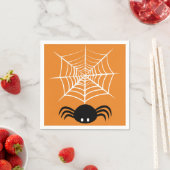 Serviette En Papier Halloween Spider Web (En situation)