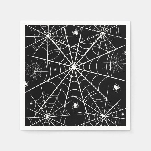 Serviette En Papier Halloween Spider Web (Devant)