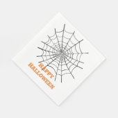 Serviette En Papier Halloween Spider Web et les yeux (Coin)