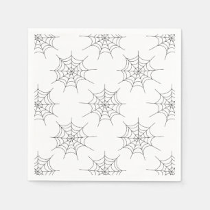 Serviette En Papier Halloween Spider Web Motif papier serviettes