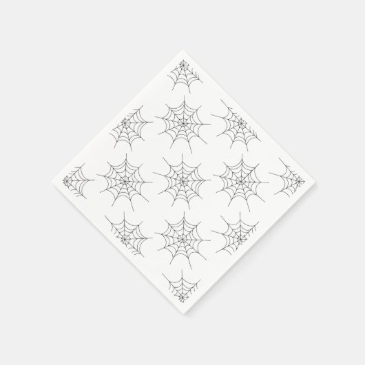 Serviette En Papier Halloween Spider Web Motif papier serviettes (Coin)