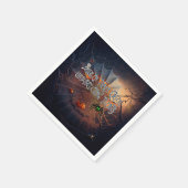 Serviette En Papier Halloween Spider Web Trick ou Traitements (Coin)