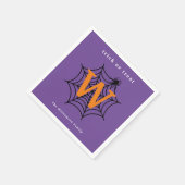 Serviette En Papier Halloween Spider Web Trump ou Treat Monogram (Coin)