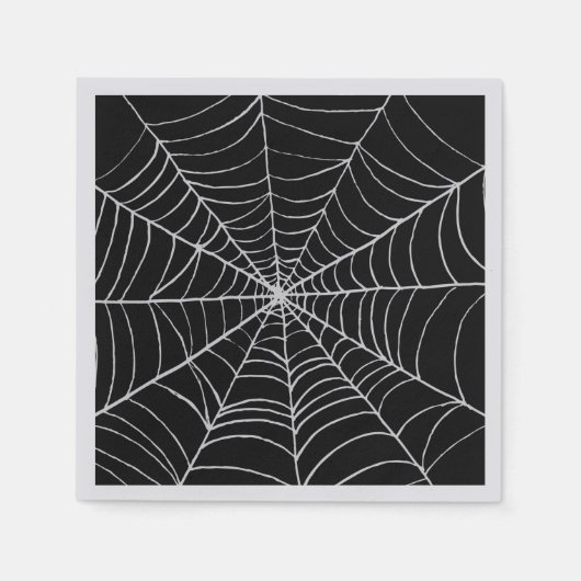 Serviette En Papier Halloween Spiderweb (Devant)