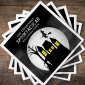 Serviette En Papier Halloween Spooktacular Éffrayant Haunted House Wit
