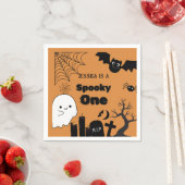 Serviette En Papier Halloween Sppoky One Premier anniversaire fête (En situation)