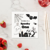 Serviette En Papier Halloween Sppoky One Premier anniversaire fête (En situation)