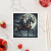 Serviette En Papier Halloween Steampunk Horseman sans tête (En situation)