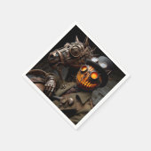 Serviette En Papier Halloween Steampunk Jack-O-Lantern Horseman (Coin)