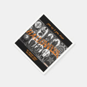 Serviette En Papier Halloween Tarot Orange Cosplay Spooktacular Party (Coin)