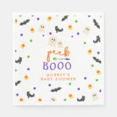 Serviette En Papier Halloween thème peek a boo baby shower (Devant)