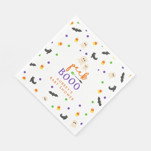 Serviette En Papier Halloween thème peek a boo baby shower (Coin)