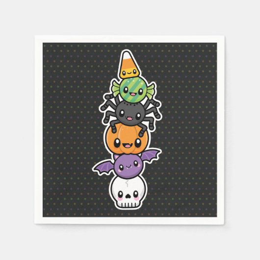 Serviette En Papier Halloween Traite les serviettes (Devant)