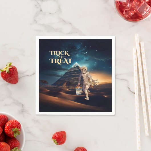 Serviette En Papier Halloween Trick of Treat maman (En situation)