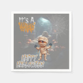 Serviette En Papier Halloween Trick of Treat Mummy's Lair (Devant)