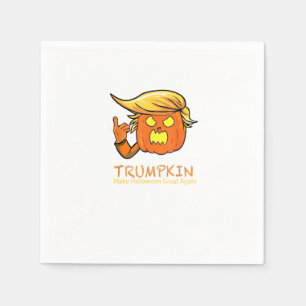 Serviette En Papier Halloween Trumpkin drôle - Design de costume class