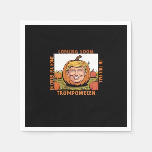 Serviette En Papier Halloween - Trumpkin Election Classic (Devant)