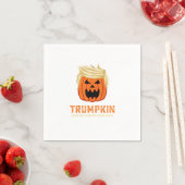 Serviette En Papier Halloween Trumpkin Funny - Éffrayant Slogan parodi (En situation)