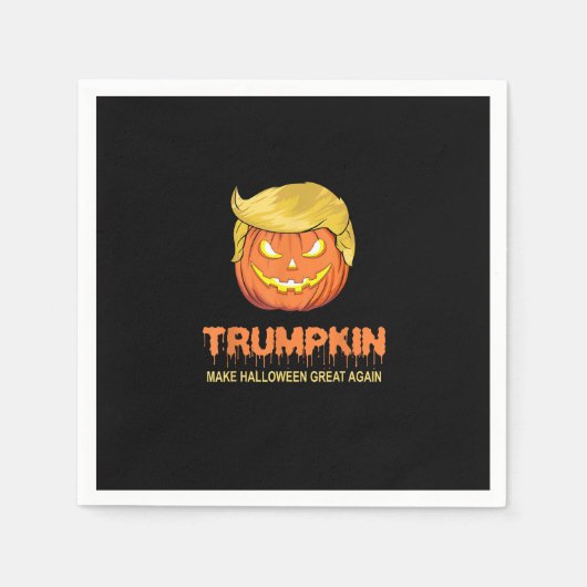 Serviette En Papier Halloween Trumpkin - Rendre Halloween grand de nou (Devant)