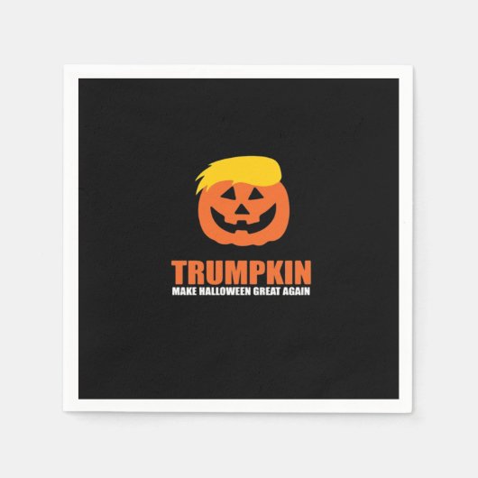 Serviette En Papier Halloween Trumpkin V2 (Devant)