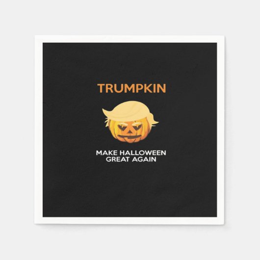 Serviette En Papier Halloween Trumpkin V4 (Devant)