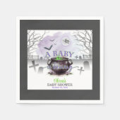 Serviette En Papier Halloween Un bébé brasse du papier Napkin (P/G/B) (Devant)