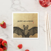Serviette En Papier Halloween Vampire Bat Or (En situation)