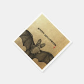 Serviette En Papier Halloween Vampire Bat Or (Coin)