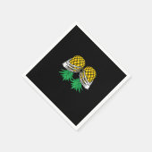 Serviette En Papier Halloween vers le haut vers le bas de l'ananas squ (Coin)