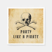 Serviette En Papier Halloween vintage Pirate Party (Devant)