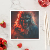 Serviette En Papier Halloween - Werewolf 4 (En situation)