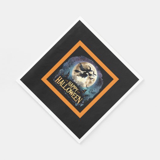 Serviette En Papier Halloween Witch (Coin)