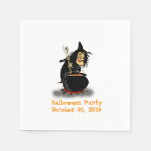 Serviette En Papier Halloween Witch et Caldron (Devant)