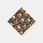 Serviette En Papier Halloween Zombie Clown Déplaisant éffrayant (Coin)