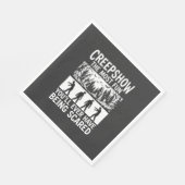Serviette En Papier Halloween Zombie Scared Horror Vector Design_1 (Coin)