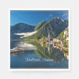 Serviette En Papier Hallstatt, Autriche Photographie pittoresque