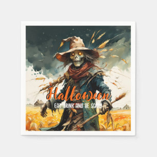 Serviette En Papier Hallween Mangez Boire et Soyez Effrayant Épouvanta