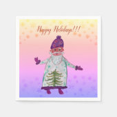 Serviette En Papier Hally Holidays Santa Claus Napkins (Devant)
