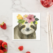 Serviette En Papier Halo tropical | Sweet Sloth (En situation)