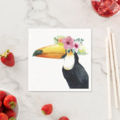 Serviette En Papier Halo tropical - Toucan (En situation)