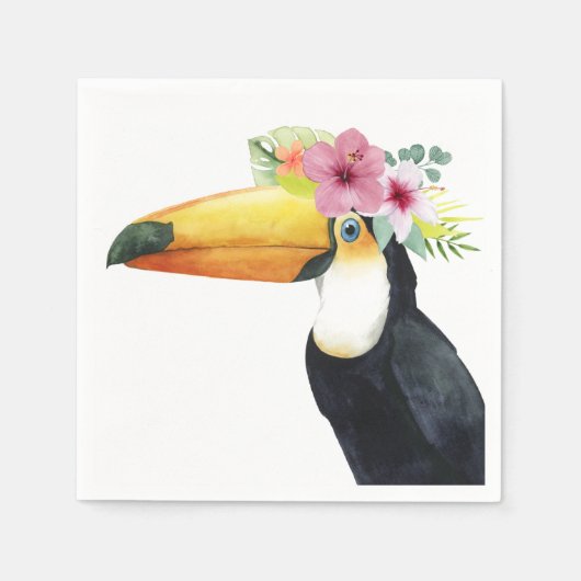 Serviette En Papier Halo tropical - Toucan (Devant)