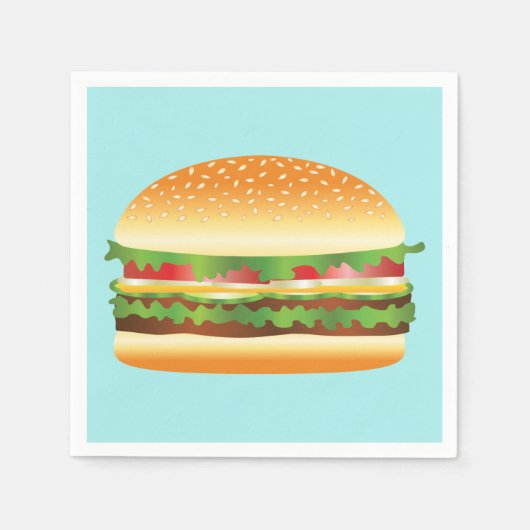 Serviette En Papier Hamburger (Devant)