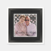 Serviette En Papier HAMbWG - Photo encadrée noire Napkin (Devant)